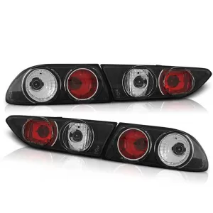 Tuning tail light set suitable for Alfa Romeo 156 10.1997-06.2003 sedan/wagon with black base, left and right
