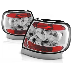 Tuning tail light set suitable for Audi A4 11.1994-09.2000 sedan with chrome base, left and right