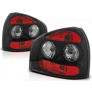 Tuning tail light set suitable for Audi A3 8L 08.1996-08.2000 3/5 doors, hatchback with black base, left and right