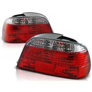 Tuning tail light set suitable for BMW E38 06.1994-07.2001 with red and white base, left and right