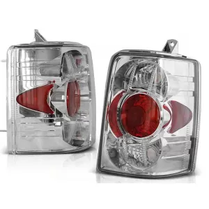Tuning tail light set suitable for Jeep Grand Cherokee 1993-1999 with chrome base, left and right