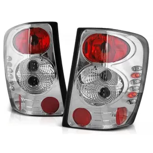 Tuning tail light set suitable for Jeep Grand Cherokee 1999-2005 with chrome base, left and right