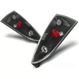 Tuning tail light set suitable for Ford FOCUS MK1 10.1998-10.2004 hatchback with black base, left and right