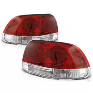 Tuning tail light set suitable for Honda CRX DEL SOL 03.1992-1997 with red and white base, left and right