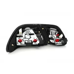 Tuning tail light set suitable for Mercedes W210 E-Class 1995-03.2002 sedan fully smoked, left and right