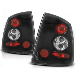 Tuning tail light set suitable for Opel ASTRA G 09.1997-02.2004 sedan, convertible, coupe with black base, left and right