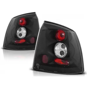 Tuning tail light set suitable for Opel ASTRA G 09.1997-02.2004 3/5 doors, hatchback with black base, left and right
