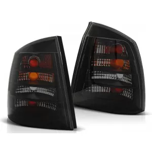 Tuning tail lights suitable for Opel ASTRA G 09.1997-02.2004 sedan, convertible, coupe fully tinted, left and right