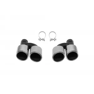 Chrome tips suitable for Audi A4 B8 2012-2015, A6 C7 sedan, avant, allroad 2011-2018, A7 4GA Sportback 2010-2017, A5 Sportback 2009-2011 - ABAUEA6011349