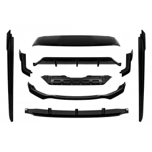 Aero package type Black Knight suitable for BMW X5 F15 2014-2018 with M package, black lacquer