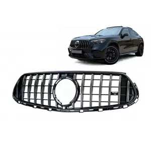 Front Central Grille suitable for Mercedes GLC-Class SUV X254 Coupe C254 (2022-2027) GTR Design