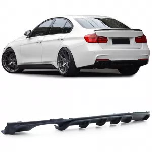 Rear diffuser Performance black matte fits BMW F30 F31 320 325 328 330 335 - ODRBDB6012506