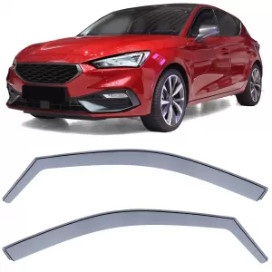 Wind deflector rain guard wind protection black smoke for Seat Leon from 19 - ODSMS6012574