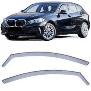 Wind deflector rain deflector wind protection black smoke for 1 Series BMW F40 from 19 - ODSMB6012576
