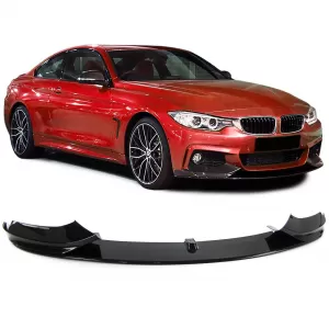 Sport front spoiler lip bumper black gloss suitable for BMW 4 Series F32 Coupe - ODSB6012591