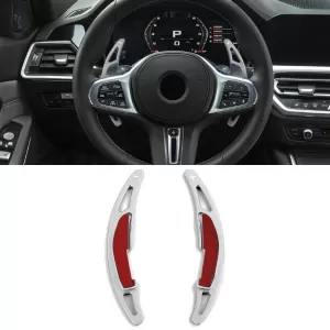 Shift paddles paddles aluminum silver fits for BMW X5M F85 X6M F86 14-19 - ODSAB6012698