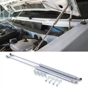 Hood lift dampers chrome pair for VW Golf 1 sedan convertible 74-93