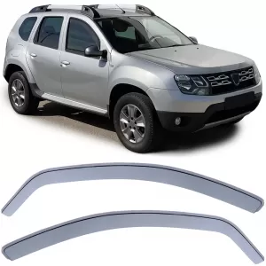 Wind deflector rain deflector wind protection black smoke for Dacia Duster SD 10-18 - ODSMD6012716
