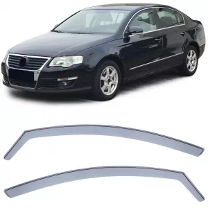 Wind deflector rain guard wind protection black smoke for VW Passat 3C B6 B7 05-14 - ODSMV6012717