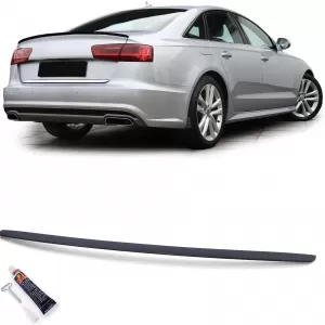 Sport rear spoiler lip matte black suitable for Audi A6 C7 sedan 11-18 - ODSA6013296