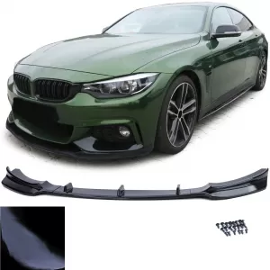 Front spoiler lip bumper black gloss suitable for 4 Series BMW F32 F33 F36 - ODFBSB6013482