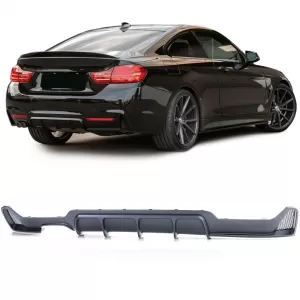 Sport rear diffuser matte black fits 4 Series BMW F32 F33 F36 425 428 430 - ODRBDB6013788