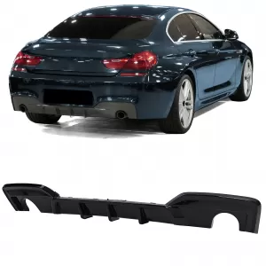 Rear diffuser Performance gloss black fits for 6 Series BMW F12 F13 F06 640d 640i - ODRBDB6013824