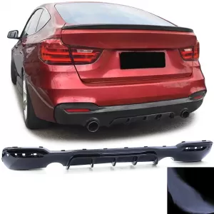 Rear diffuser Performance black gloss suitable for 3 Series BMW GT F34 340i - ODRBDB6014285