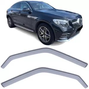 Wind deflector rain guard wind protection black smoke for Mercedes GLC Coupe C253 - ODSMM6014508