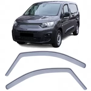 Wind deflector rain deflector wind protection black smoke for Fiat Doblo from 23 - ODSMF6014509