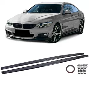 Side Skirt Extensions Gloss Black suitable for 4 Series BMW F32 F33 F36 13-21 - ODSSB6014792