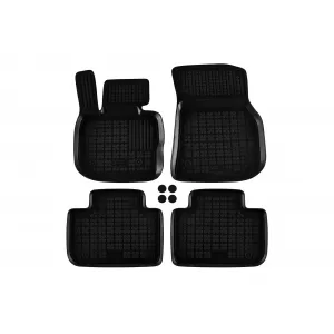 Specific rubber mats from Rezaw-Plast suitable for BMW X3 G01, X4 G02 after 2017 fit for all versions, 4-piece set, black color - ABFMB6016113