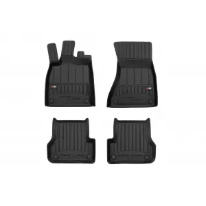 Specific rubber mats suitable for Audi A6 2011-2017 from Frogum 3D ProLine series, 4-piece set, black color, with 24-month warranty - ABFMA6017485
