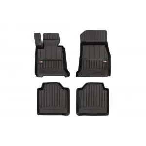 Specific rubber mats suitable for BMW 3 Series F34 GT after 2013, 4-piece set, black color, with 24-month warranty - ABFMB6017507
