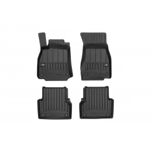 Specific rubber mats suitable for Audi A6 after 2018, 4-piece set, black color, with 24-month warranty - ABFMA6017573