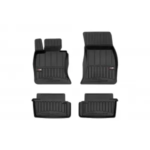 Specific rubber mats suitable for BMW 4 Series F33 2013-2020, 4-piece set, black color, with 24-month warranty - ABFMB6017736