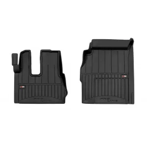 Specific rubber mats suitable for Mercedes Actros MP after 2011, 2-piece set, black color, with 24-month warranty - ABFMM6017756