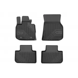 Specific rubber mats suitable for BMW X3 G01, X4 G02 after 2017, 4-piece set, black color - ABFMB6018483