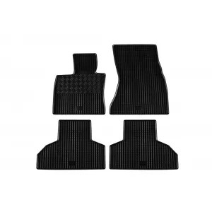 Specific rubber mats suitable for BMW X5 F15 2013-2018, X6 F16 2014-2019, 4-piece set, black color - ABFMB6018804