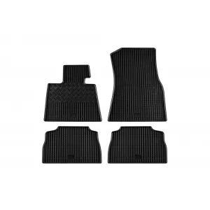 Specific rubber mats suitable for BMW X5 G05, X5e after 2018, 4-piece set, black color - ABFMB6018844