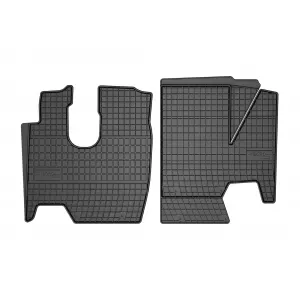 Specific rubber mats suitable for Mercedes Atego 1995-2005, after 2005, 2-piece set, black color from Frogum El Toro series - ABFMM6019088