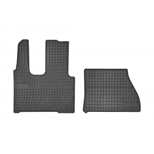 Specific rubber mats suitable for Mercedes Actros Mp4 with sleeper cab after 2012, 2-piece set, black color - ABFMM6019431