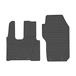 Specific rubber mats suitable for Frogum El Toro series for Mercedes Actros Mp4 after 2012 with non-pneumatic seat, 2-piece set, black color - ABFMM6019461