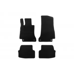 Double-layer carpet floor mats suitable for Mercedes C class C205 coupe after 2015, made of Rex fabric, set of 4 pieces, black - ABFMM6022101