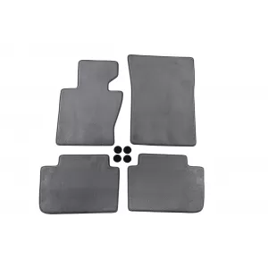 Textile floor mats Petex Comet series suitable for BMW X3 E83 2004-2010, set of 4 pieces, grey - ABFMB6022139