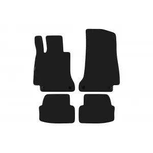 Three-layer textile floor mats suitable for Mercedes C-Class C205 Coupe after 2015, set of 4 pieces, black - ABFMM6022478