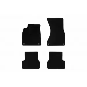 Textile floor mats by Rigum suitable for Audi A6 2011-2018, set of 4 pieces, black - ABFMA6022736