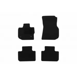 Textile floor mats by Rigum suitable for BMW X3 G01 after 2018, set of 4 pieces, black - ABFMB6022843