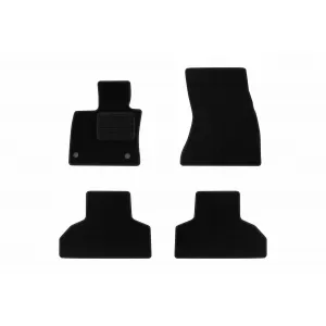 Textile floor mats by Rigum suitable for BMW X5 F15 2013-2018, X6 F16 2014-2019, set of 4 pieces, black - ABFMB6022847