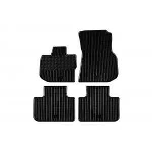 Specific rubber mats suitable for BMW X3 G01 after 2018, 4-piece set, black color - ABFMB6023706